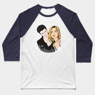 Buffy and Angel Baseball T-Shirt